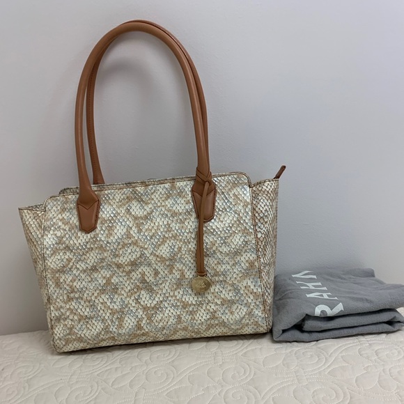 Brahmin Ashby Snakeskin Medium Tote WITH DUSTBAG - Picture 1 of 4
